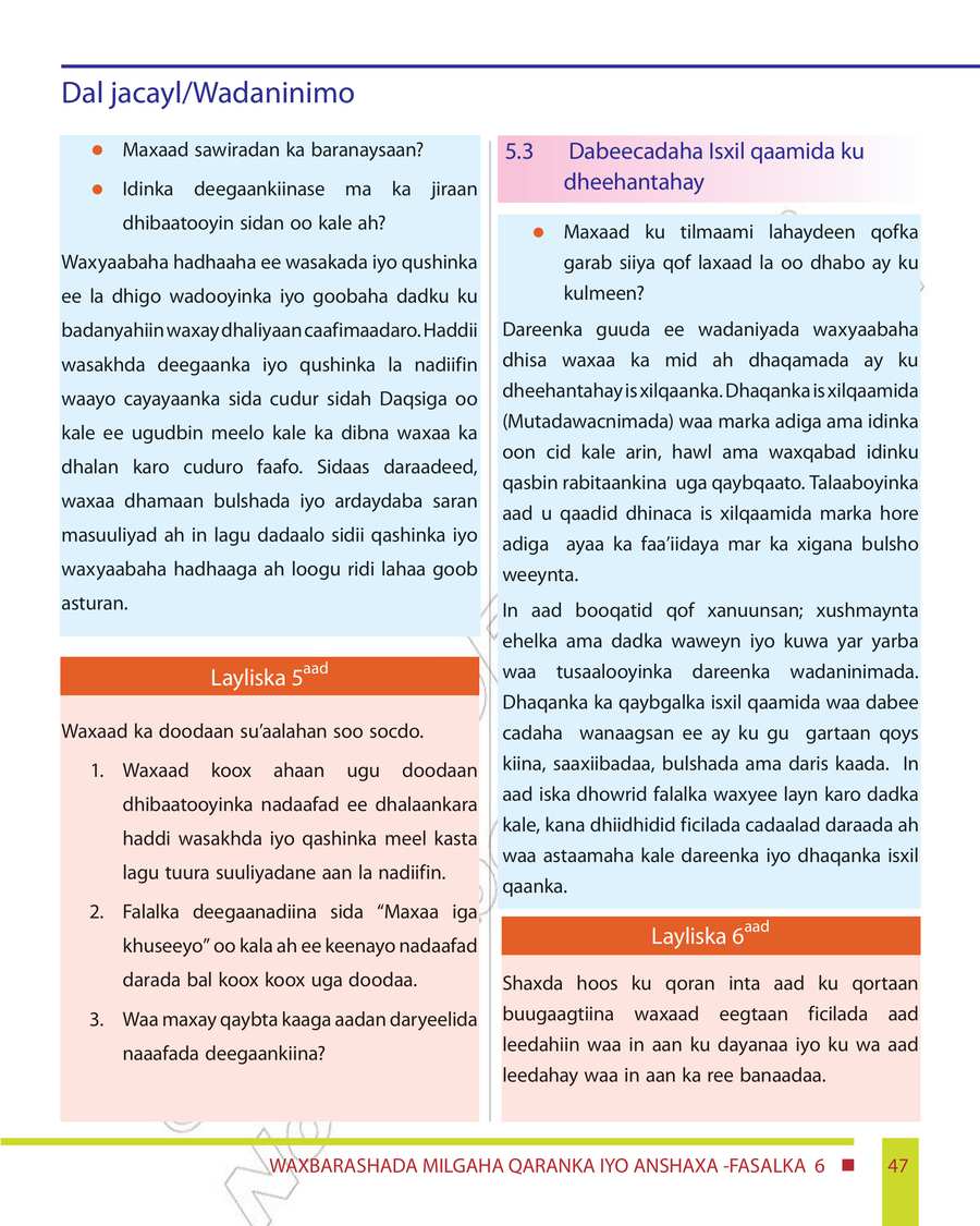 Civics and Ethical Education grade 6
                
                page 53