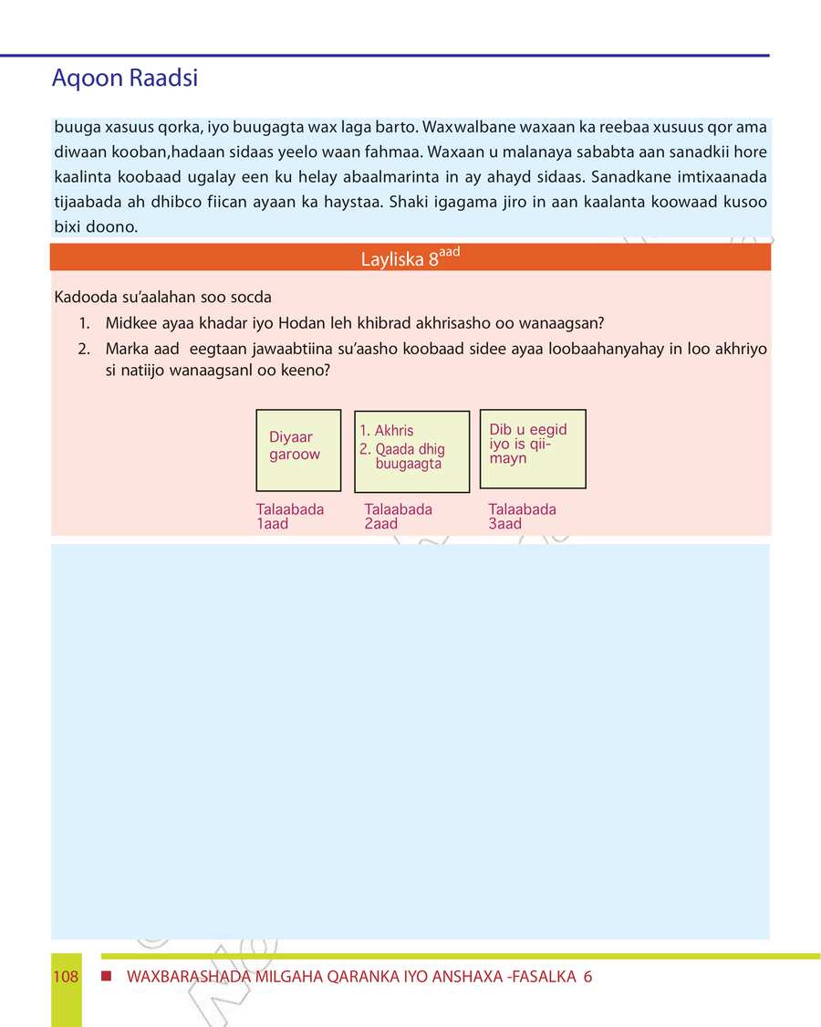 Civics and Ethical Education grade 6
                
                page 114