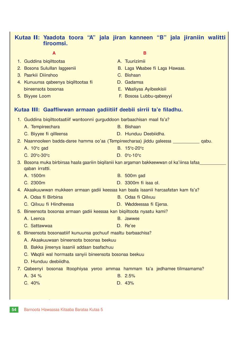 Ethiopia learning social studies grade 5 page 57 in oromo