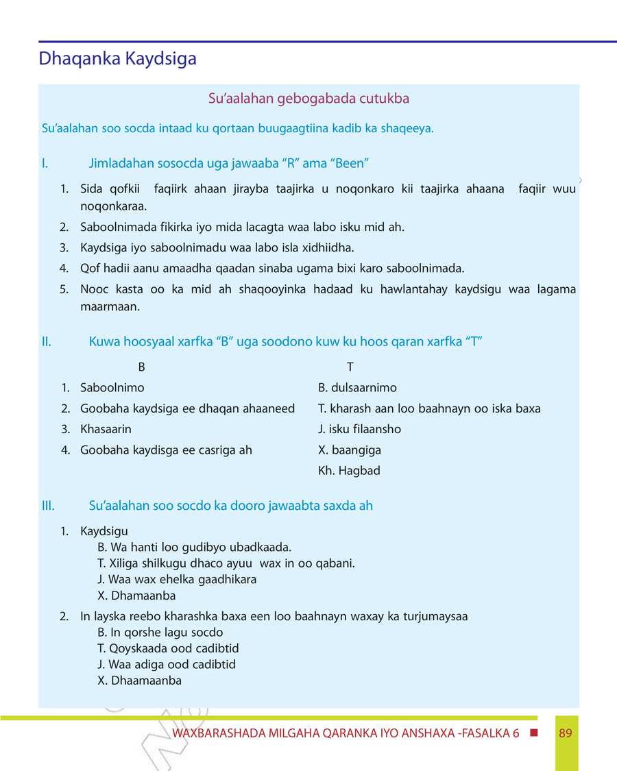 Civics and Ethical Education grade 6
                
                page 95