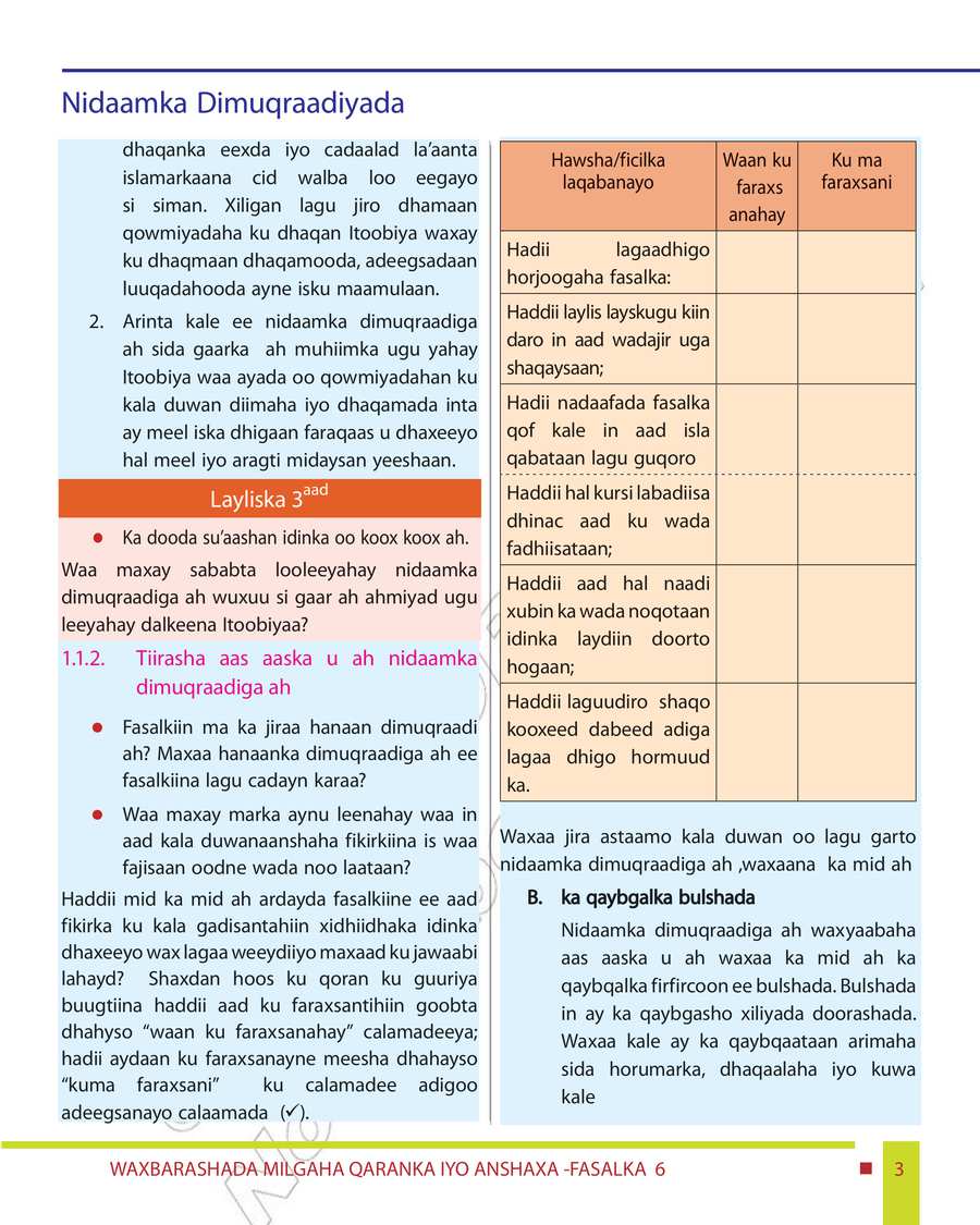 Civics and Ethical Education grade 6
                
                page 9