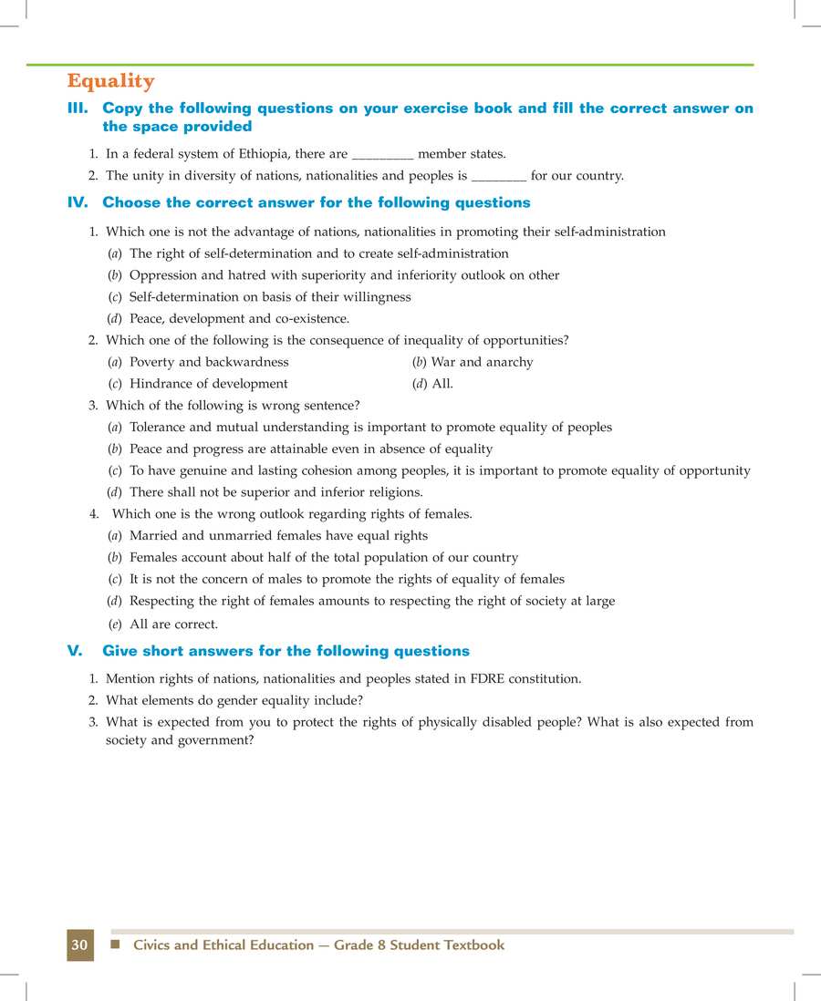 Civics and Ethical Education grade 8
                
                page 38