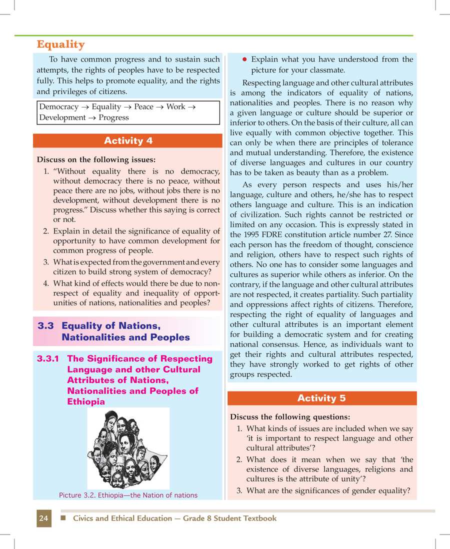 Civics and Ethical Education grade 8
                
                page 32