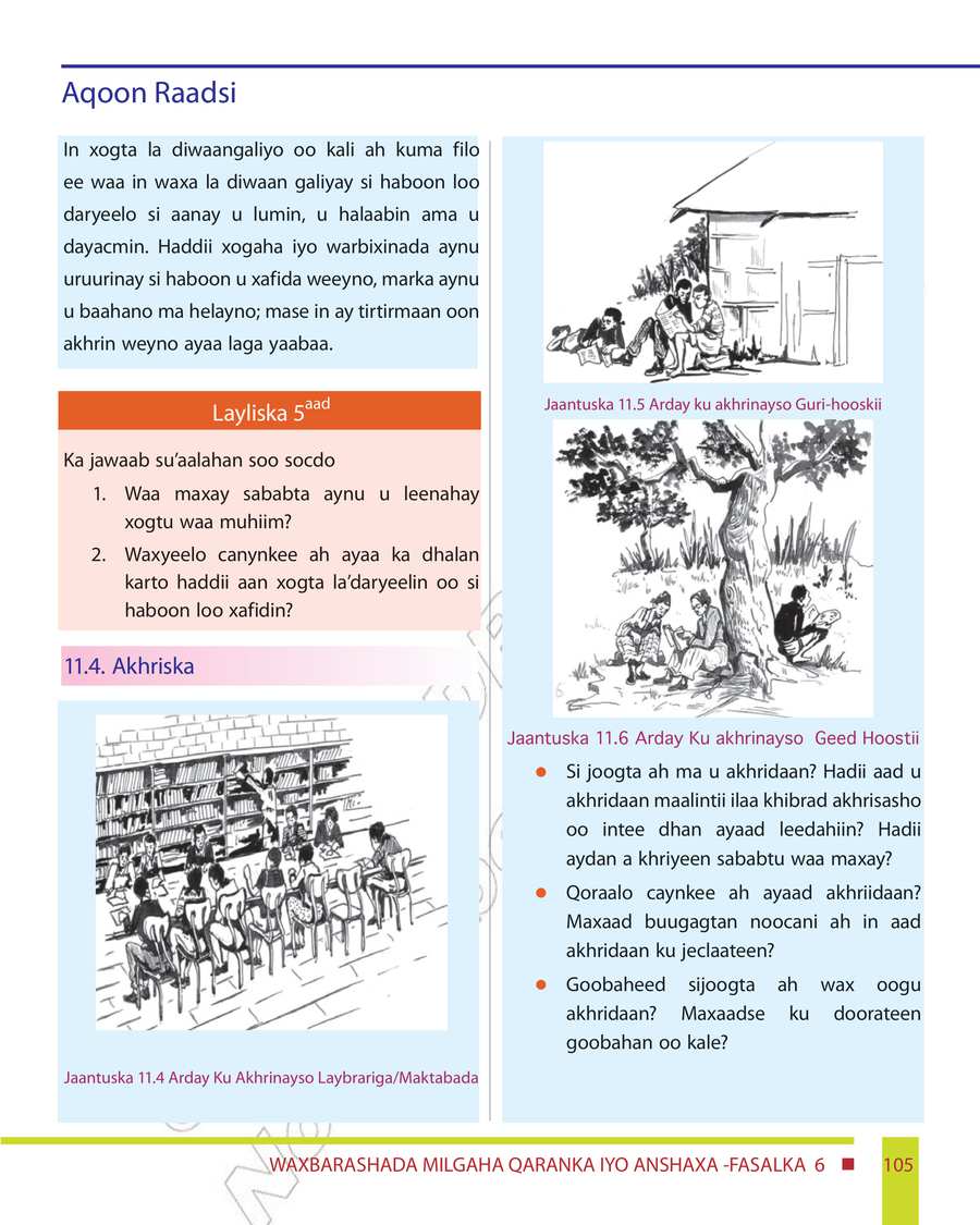 Civics and Ethical Education grade 6
                
                page 111